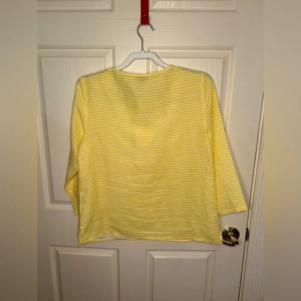 Talbots linen blouse - Picture 2 of 4